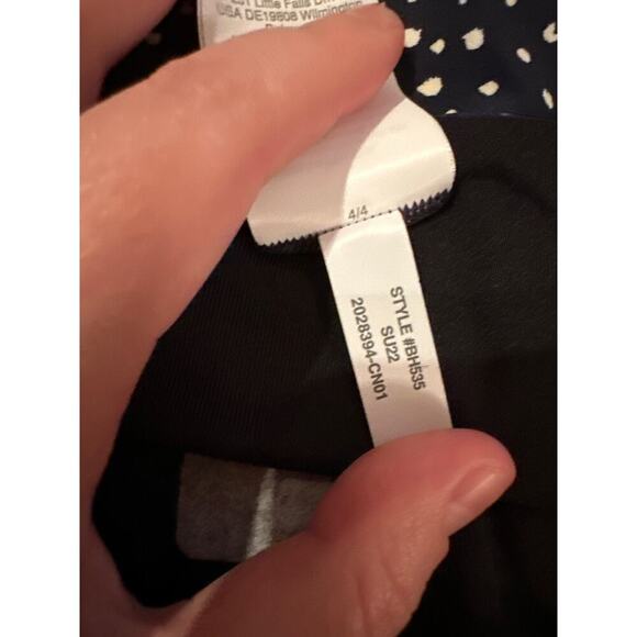 J. Crew Hipster Bikini Bottom in Navy Blue & White Polka Dot Sz XXS NEW - Picture 7 of 7